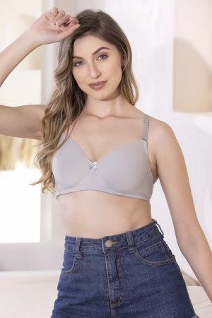 Full Coverage Multiway T-shirt Bra in Light Grey