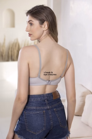 Full Coverage Multiway T-shirt Bra in Light Grey