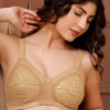 Non-Padded Non-Wired Full Figure Minimizer Bra in Nude Colour