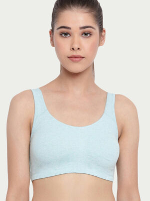 Non-Padded Wirefree & High Coverage Low Impact Sports Bra