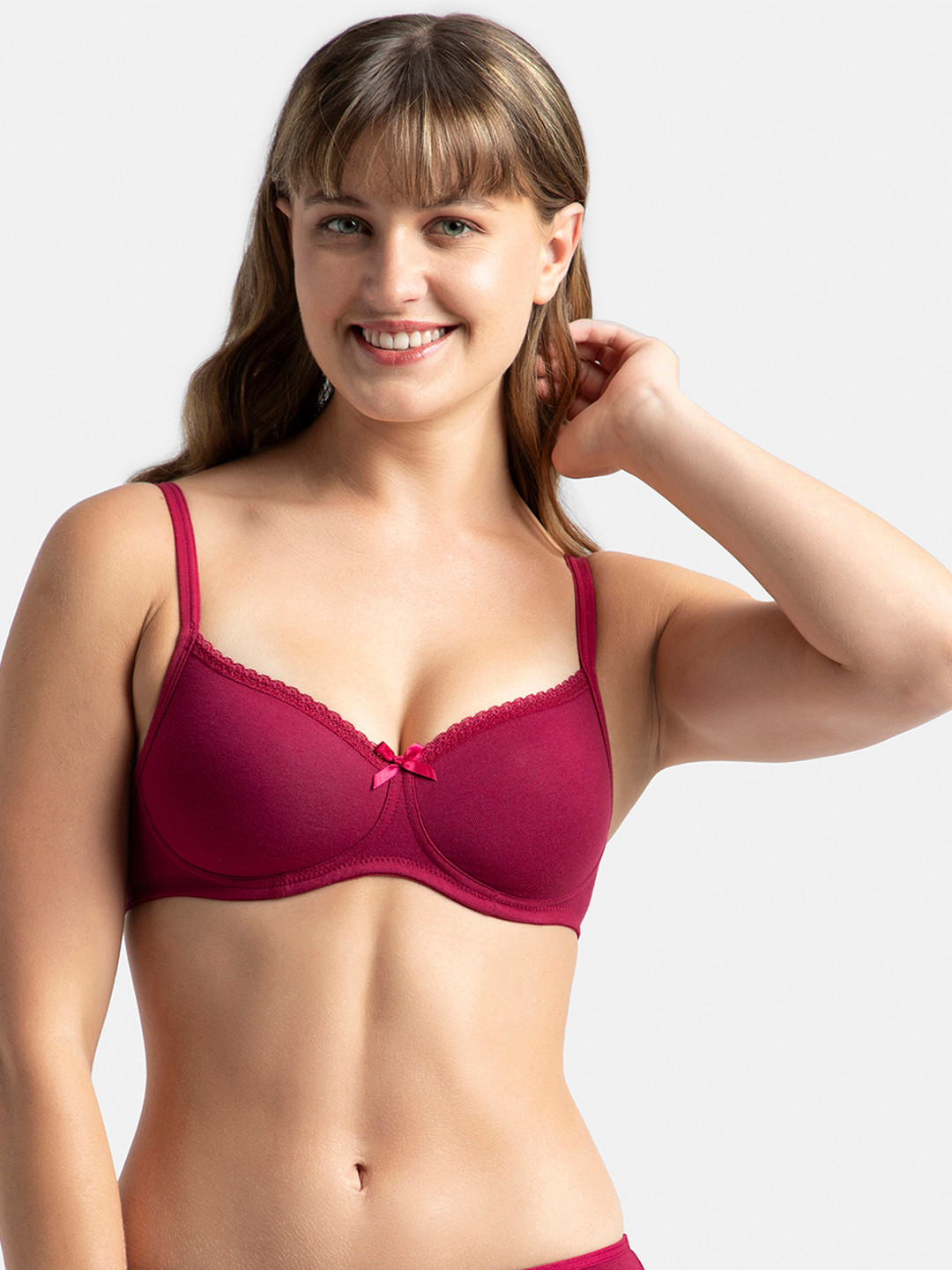 Plus Size Cotton Medium Coverage Tshirt Bra