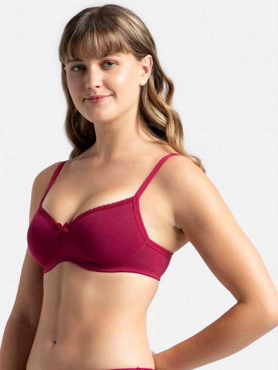 Plus Size Cotton Medium Coverage Tshirt Bra