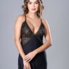 Sleeveless Self Design Baby Doll Nightdress