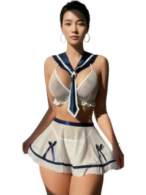 White Sexy Baby Doll Nighty