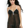Women Shoulder Straps Net Baby Doll