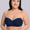 Cotton Padded underwired Strapless plus size Bra