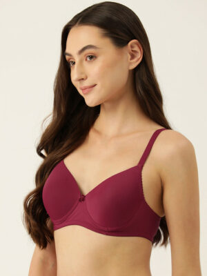 Full Coverage Lightly Padded Bra - Purple