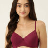 Full Coverage Lightly Padded Bra - Purple