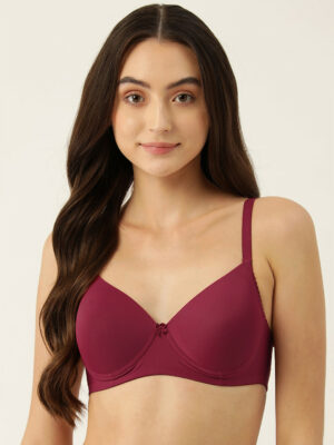 Full Coverage Lightly Padded Bra - Purple