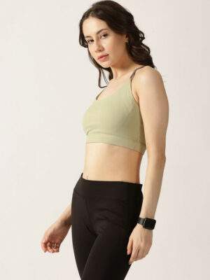 Full Coverage Lightly Padded Girls Bra - Olive