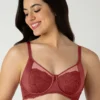 Glam Floral Non-Padded Wired Minimizer Bra