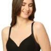 Lightly Padded Full Coverage T-shirt Bra - Black