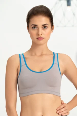 Medium Impact Non-Padded Non-Wired Racerback Sports Bra