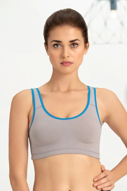 Medium Impact Non-Padded Non-Wired Racerback Sports Bra