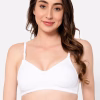 Non-Padded Non-Wired Full Coverage Multiway T-shirt Bra in White - Cotton