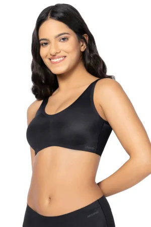 Padded Non-Wired Effortless Bralette - Black