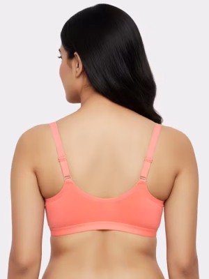 Pink Extra Support Laminated Cup Front Closure Bra