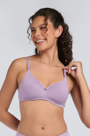 Smooth Comfort Padded Bra - Purple