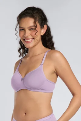 Smooth Comfort Padded Bra - Purple