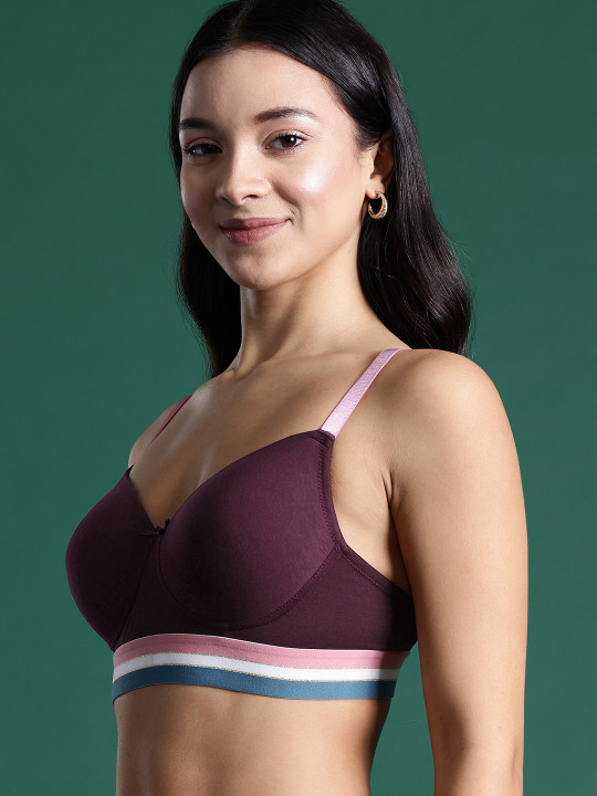 Solid Non-Wired Full Coverage Heavily Padded Bra
