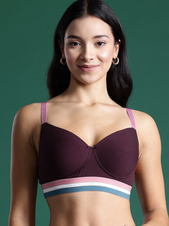 Solid Non-Wired Full Coverage Heavily Padded Bra