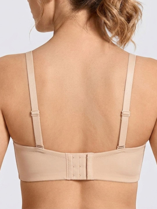 Underwired Heavily Padded Imported Bra - Brown