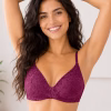 Unicup Padded Non-Wired Bra in Purple - Lace