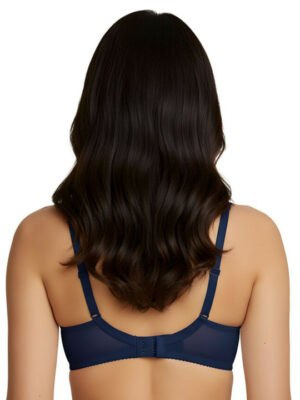 Women Cotton Lightly Padded Full Coverage Non-Wired Everyday Bra - Blue
