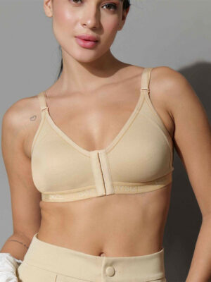 Women Front Open Non Padded Full Coverage Cotton Bra