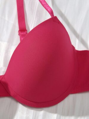 Women Solid Color Adjustable Strap Underwire Bra