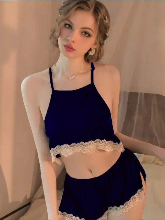 Women 3pcs Sleeveless Nightdress