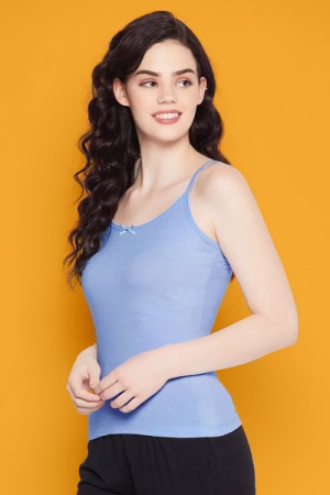 Chic Basic Camisole in Baby Blue - Cotton
