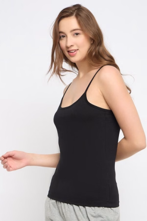 Chic Basic Camisole in Black - Cotton