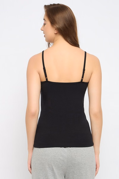Chic Basic Camisole in Black - Cotton