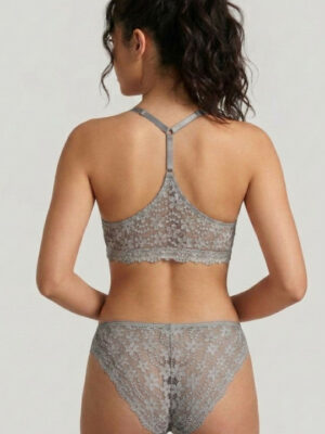 Floral Bralette Medium Coverage Lace Bra