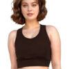 Full Coverage Women Sports Bra - Brown