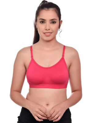 Full Coverage Women Sports Bra - Pink
