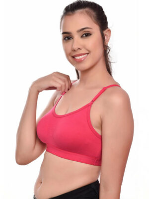 Full Coverage Women Sports Bra - Pink