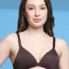Half Coverage Lightly Padded Foam Bra - Brown