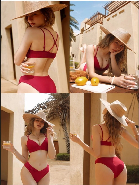 Halter Neck Swim Bikini Set