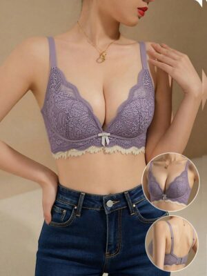 Japanese Style Lace Padded Underwire Bra