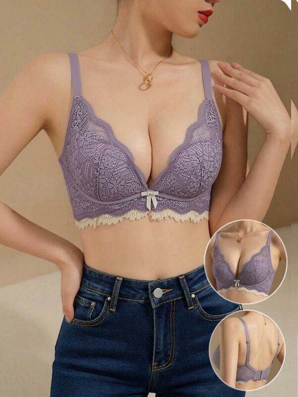 Japanese Style Lace Padded Underwire Bra
