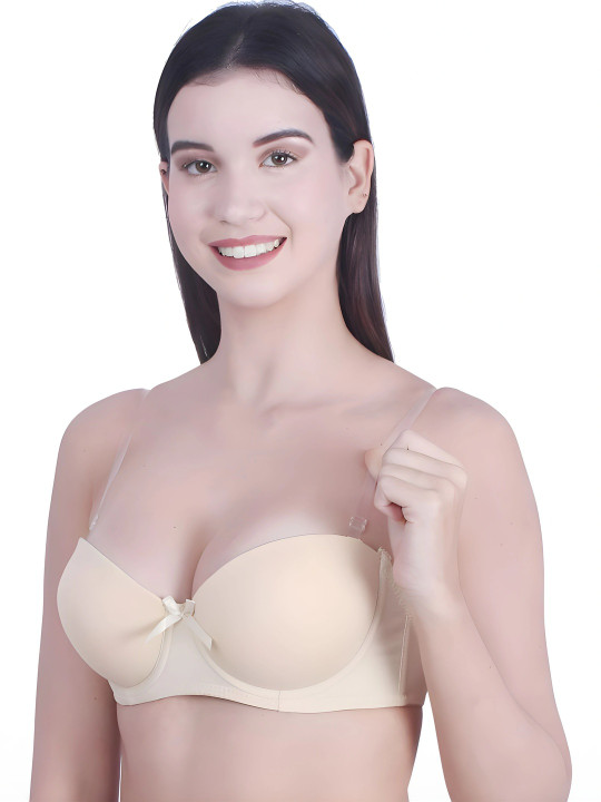 Medium Coverage Underwired Lightly Padded Cotton Bra