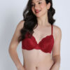 Medium Coverage Underwired Lightly Padded Lace Bra