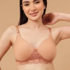 Non-Wired Full Coverage Spacer Cup Bra in Nude Colour - Cotton Rich