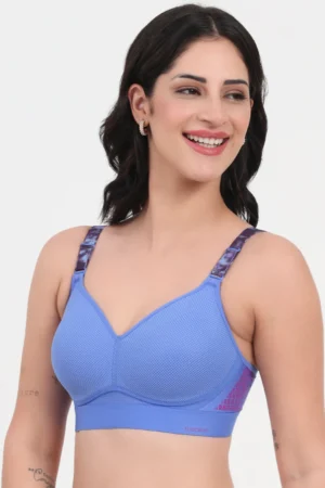 Padded Non Wired with Back Hook Polymide Sports Bra