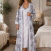 Printed Satin Babydoll Nighty