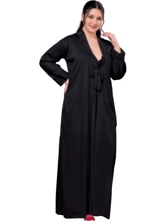 Sexy Black Maxi Nightdress