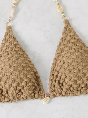 Shoulder Straps Swim Bikini Set