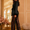 Women Black Baby Doll Nightdress